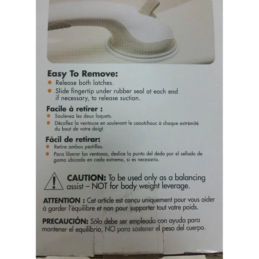 NEW Changing Lifestyles Safe-er-Grip Bathtub & Shower Handle Safety Model 40524